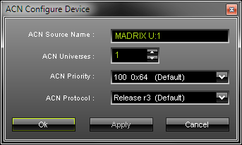 ACN Configure Device