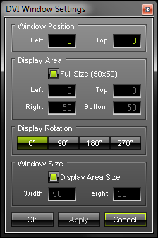 DVI Window Settings