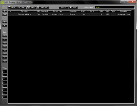 MIDI Remote Editor: Invert