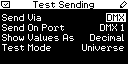 Test Sending Settings