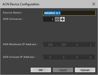 ACN Configure Device ACN Configure Device