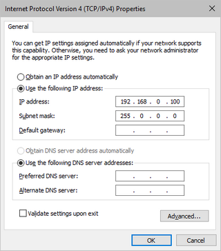 Windows TCP/IP Configuration Windows TCP/IP Configuration