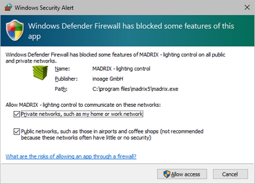 Windows Firewall Message Windows Firewall Message