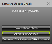 MADRIX Update Dialog