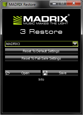 MADRIX Restore