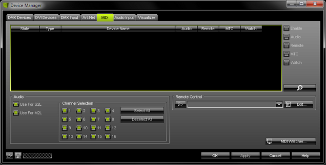 MIDI Configuration