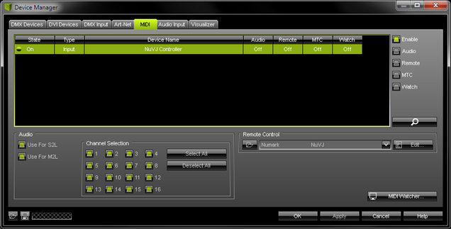 MIDI Configuration