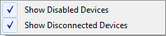 Show Disabled Devices