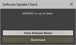 MADRIX Update Dialog
